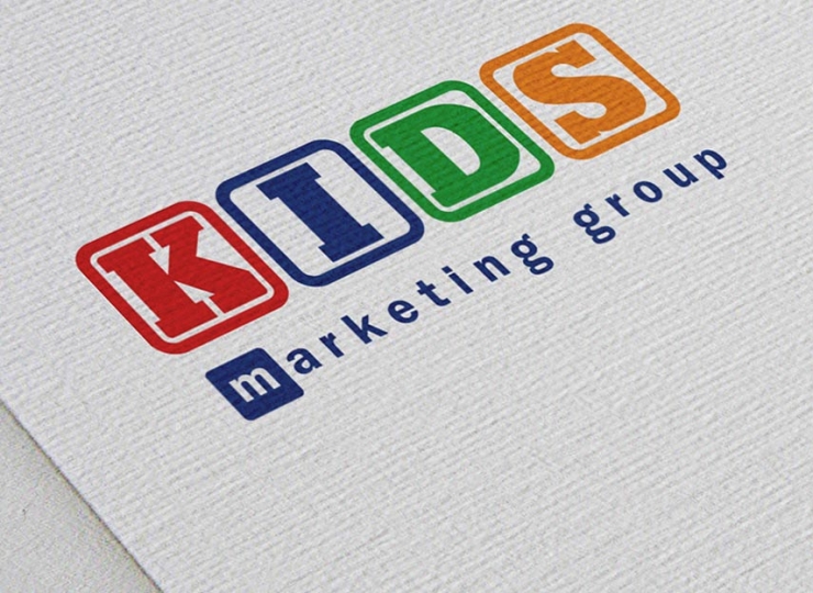 Kids marketing group Логотип и фирменный стиль для маркетинговой компании